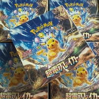 Jouet en peluche de dessin animé Pokémon Japonais Série Écarlate et Violet SV8 Super Electric Breaker Temporal Forces PTCG Booster Box