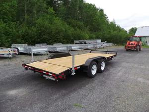 100% High Strength Industrial Flatbed Utility Trailer 3 Axle Semi Trailer 14000kg Payload 7x14 Size Austria Fast Delivery - Product Image 3