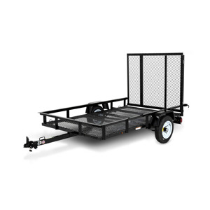 Remorque utilitaire ouverte Tex Trailer 6x10 avec plancher en bois traité sous pression de 2 ", rails tubulaires carrés et éclairage LED - Product Image 6