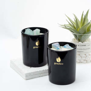 AIKUN OEM ODM Luxury Handmade Organic Soy Wax Aromatherapy <b>Candle</b> Custom Fragrance Glass Jar for Diwali Father's Day Brand - Product Image 4