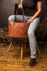 Bolso de mano con cierre de cremallera elegante para mujer, bolso de hombro de piel de vaca impermeable de cuero de grano completo 100% - Product Image 2