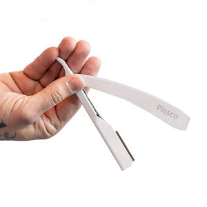 Navaja de barbero recta para afeitar con cuchilla intercambiable, kit de barbero manual con navaja de filo recto - Product Image 4