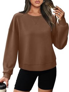 Pulls à col rond chic et tendance pour femmes, nouvelle collection printemps 2026, manches longues, hauts décontractés en tissu tricoté pour l'hiver - Product Image 2