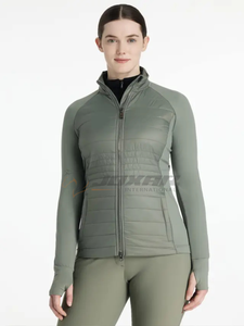 Chaqueta de equitación al por mayor más vendida para mujer, impermeable, transpirable, corte ergonómico, chaqueta de equitación de tela elástica de primera calidad - Product Image 4