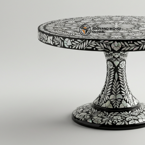 ฐานวางเค้ก/อุปกรณ์ทำขนม ประดับมุกดำหรูหรา งานฝีมือศิลปะ สำหรับใช้ในบ้านและงานต่างๆ - Product Image 3