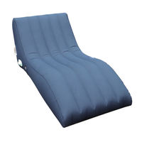 Sillón Reclinable Inflable de PVC Ecológico Moderno, Diseño Plegable, Impermeable, con Funda Extraíble