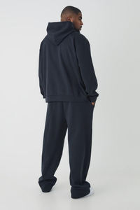 เสื้อฮู้ดผู้ชายแนวสตรีทเสื้อมีฮู้ดน้ำหนักตัวใหญ่500Gsm เปล่ามีโลโก้ออกแบบได้ตามต้องการ - Product Image 4