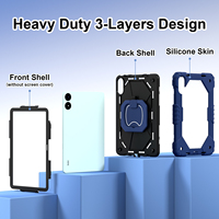 Funda Resistente de Silicona con Soporte Giratorio para Tablet Xiaomi Redmi Pad Pro 12.1 Pulgadas POCO Pad 12.1 Pulgadas 2024