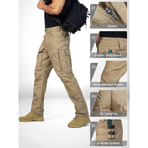 Men's Comfortable Lightweight <b>Cargo</b> <b>Pants</b> Custom Multi-Pocket <b>Work</b> Trousers Button Fly Loose Fit OEM ODM Wholesale Supplier - Product Image 4