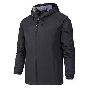 Chaqueta cortavientos de alta calidad hecha a medida para hombre, diseño único, de talla grande, chaqueta impermeable transpirable de otoño, cierre de cremallera - Product Image 5