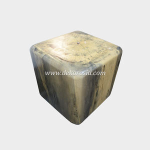 Cube Tamarind Wood Ottoman Solide Design Antique et Moderne Intérieur et Extérieur Salon et Siège de Meubles de Parc - Product Image 3