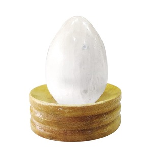 High Selling Natural Selenite <b>Egg</b> Model Polished Carving Crafts Healing Gemstone Crystal <b>Decoration</b> Gift Mascot Style on Sale - Product Image 2