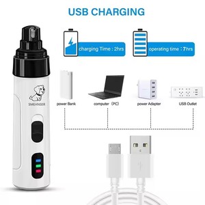 Cortauñas Eléctrico de Lujo <span class=keywords><strong>para</strong></span> Perros con Silenciador, Recargable, de Cerámica, de Bajo Ruido, en Oferta - Product Image 5