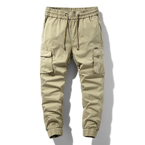 Pantalon de jogging pour hommes de haute qualité pantalon de survêtement personnalisé de qualité supérieure avec poches haut coton polyester motif droit lavage coloré - Product Image 1