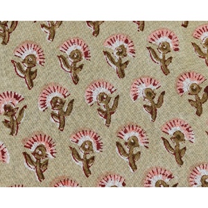 Servilletas de algodón decorativas hechas a mano para el hogar, juego de servilletas florales de mezcla hipnótica con estampado de bloques, 6 juegos de servilletas - Product Image 3