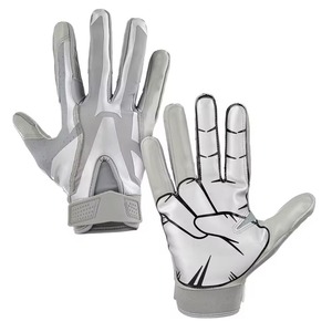 Gants de football américain imprimés avec logo personnalisé en gros de haute qualité et durables avec un prix raisonnable Gants au meilleur prix - Product Image 6