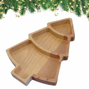 Bougie jetable faite à la main en bois d'acacia en forme d'arbre de Noël pour la décoration de vacances et de maison - Product Image 6