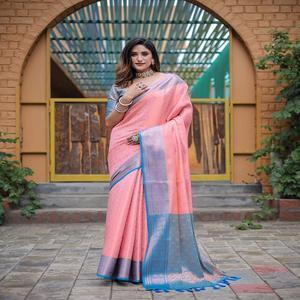 Latest Designer Kanjivaram Silk Zari Weaving Border Saree by FabZone - Product Image 4