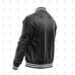 Chaqueta Varsity de Invierno para Hombre de Alta Calidad con Cierre de Cremallera, Tela de Forro Polar Suave, Corte Casual, Diseño con Bolsillos, Lista para Venta al Por Mayor - Product Image 5