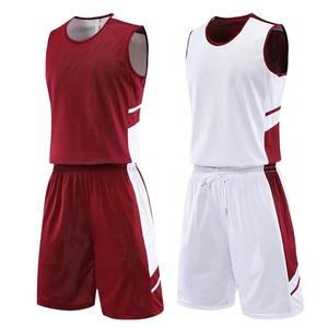 Ensemble de maillots de basket-ball double face de haute qualité pour hommes, kits de vêtements de sport, maillots de basket-ball inversés pour enfants, survêtements universitaires - Product Image 3