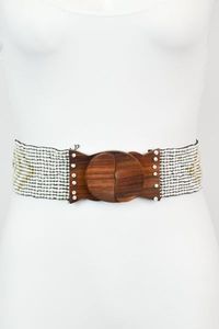 Cinturones bordados de cuentas de semillas personalizados para mujer, cinturones de cuero adornados con cuentas de semillas hechos a mano, cinturones de cintura bordados con cuentas - Product Image 6