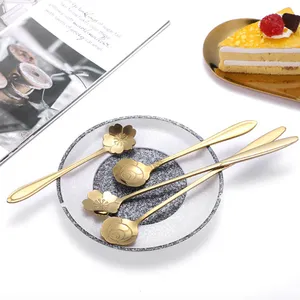 Indian Manufactured Gold Plated Stainless Steel Flatware <b>Set</b> Durable & Portability Travel-Friendly <b>Spoon</b> & <b>Fork</b> <b>Set</b> from India - Product Image 3