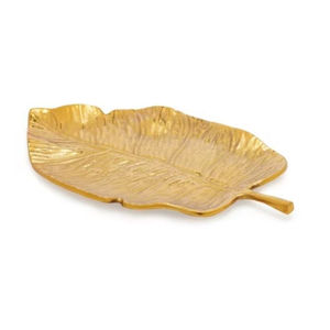 New Custom Size Leaf Shape Serving Dish Deluxe Quality Stylish Design Copper Color Food Serving Tray Dish in Lowest Price - Product Image 4
