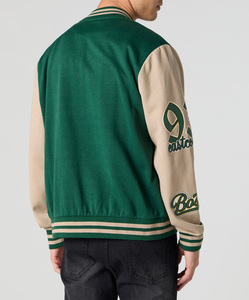 Veste universitaire d'hiver imperméable tendance avec boutons, logo personnalisé sur le devant, style américain pour hommes - Product Image 5