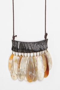 Collar de cuerno de buey de búfalo de moda, joyería de hueso de estilo Animal pulido, cuentas de diseño Natural para mujeres y niñas, regalo de boda - Product Image 6