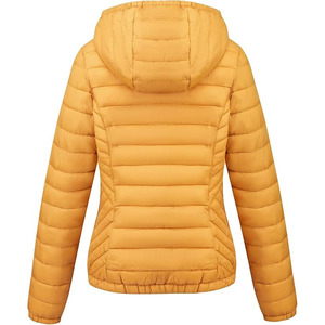 Doudoune matelassée moderne pour femme, coupe classique, en tissu tissé respirant, coupe-vent et isolante, couleur unie, pour l'hiver - Product Image 2