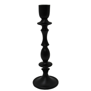 Bougeoir en fer aluminium décoratif antique bougeoir de couleur noir mat pour Noël décoratif fait à la main - Product Image 3