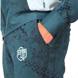 Wholesale OEM Two-Piece Sweat Suits Lightweight Seamless Jogger Sets Custom Logo Polyester Two Piece Dot Printed Tracksuit Sets - Product Image 5