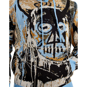 Sudadera con capucha con logotipo frontal personalizado al por mayor 100% algodón Jersey tela bolsillo diseño impreso digital transpirable invierno hombres - Product Image 3