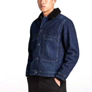 Professionally Manufactured Winter Wear <b>Men</b> <b>Denim</b> <b>Jackets</b> / Custom Embroidery Logo <b>Men</b> <b>Denim</b> <b>Jackets</b> - Product Image 3