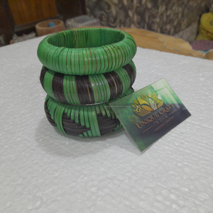 Bracelets classiques en forme de lune et de numéro pour femmes en bois de rotin naturel en osier faits à la main colorés pour la fête et le mariage - Product Image 1