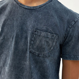 Camisetas de lavado ácido de precio barato de calidad premium para hombres, camiseta de lavado ácido de gran tamaño de algodón 100% de manga corta para hombres - Product Image 5