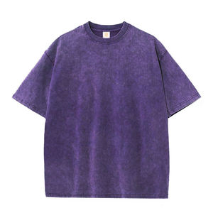 T-shirts pour hommes en coton 100% à manches courtes, imprimés en DTG, formels, unis, 300g, séchage rapide, grande taille - Product Image 2