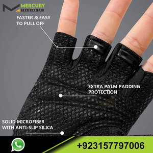 Guantes antideslizantes para Fitness, manoplas de medio dedo para levantamiento de pesas, para gimnasio - Product Image 4