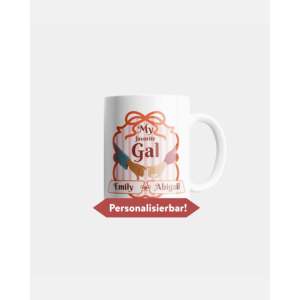 Taza de Cerámica de 330 ml con Nombre Personalizado, Diseño de Dibujos Animados en Blanco y Negro, para Mejores Amigas o Regalos, Modelo 'Mi Chica Favorita' - Product Image 6