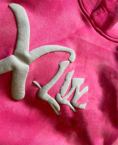 Conjunto de Sudadera y Pantalones Deportivos con Estampado Puff Personalizado, Color Rosa, Unisex, Ropa Urbana, Hip Hop, Traje Deportivo 3D con Efecto Puff para Hombre - Product Image 2