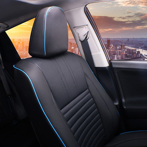 EKR – ensemble complet de housses de siège Auto en cuir Nappa pour <span class=keywords><strong>Toyota</strong></span> <span class=keywords><strong>RAV4</strong></span> 2006, accessoires d'intérieur haut de gamme, installation facile - Product Image 2