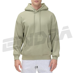 Sudadera con capucha de lana cálida para hombre, suéter suave con bolsillo, Top holgado con capucha, ropa de calle de invierno, entrenamiento de gimnasio, capa al aire libre - Product Image 1