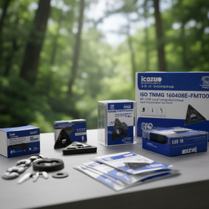 Plaquettes de tournage indexables ISO TNMG 160408E-FMT9310 D.3.81mm MT-CVD revêtues, lot de 10 pour outils de tournage - Product Image 3