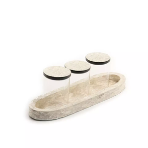 Plateaux rectangulaires artisanaux de luxe en nacre, magnifiques plateaux de Table, plateau de service haut de gamme - Product Image 5