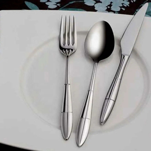 Juego de Cubiertos Plateados de Acero Inoxidable con Mango de Diseño Giratorio Cubiertos Perfectos Elegantes para Bodas y Comidas - Product Image 3