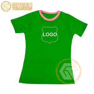 Vente en gros Alpha | Kapa T-shirt pour femme Vêtements de sororité Jersey de coton T-shirt respirant de haute qualité Alpha Vêtements grecs pour femme - Product Image 3