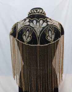 ชุดคลุมทรงเบอร์เลสก์แต่งด้วยลูกปัดปักเลื่อมทรงตรงรอบเอวคอสำหรับเสื้อผ้าเทศกาล - Product Image 1