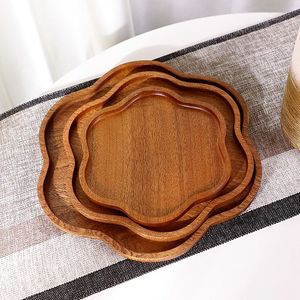 Restaurant Plates Sets Dinnerware Bamboo Wood Plate Snack Dishes Wooden Plates Bowls For Sale make in india - Product Image 2