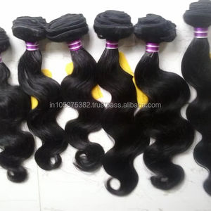 Cheveux humains vierges indiens Remy de qualité supérieure non traités Body Wave - Product Image 1