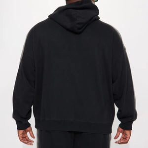 OEM sudaderas con capucha de algodón de peso pesado de calidad superior de gran tamaño Streetwear pullover Sudadera con capucha de talla grande sudaderas con capucha para hombres - Product Image 3